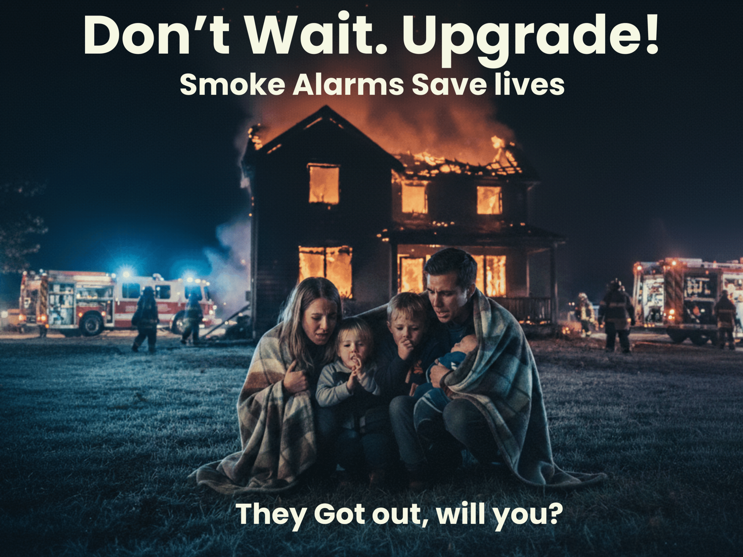 Family protected by QLD compliant smoke alarms