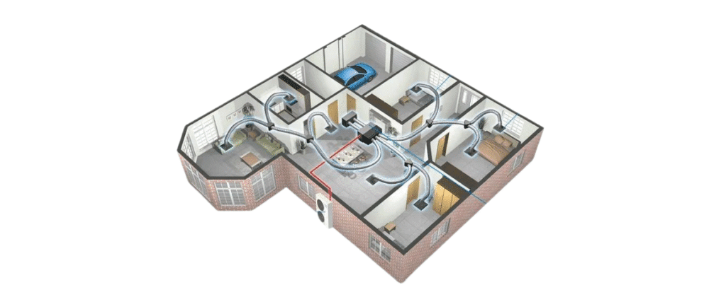 ducted air conditioning installation